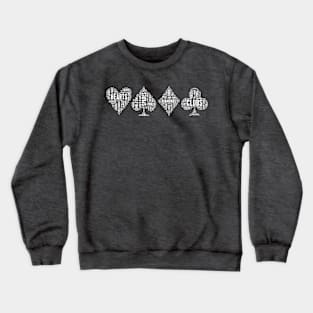 Hearts, Spades, Diamonds, Clubs Crewneck Sweatshirt